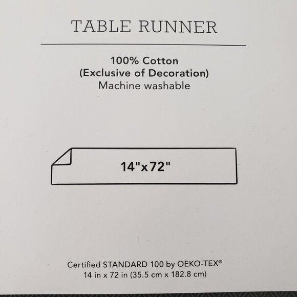 NWT - Threshold Pink and White Gingham Table Runner - 72in x 14in - Picture 3 of 5